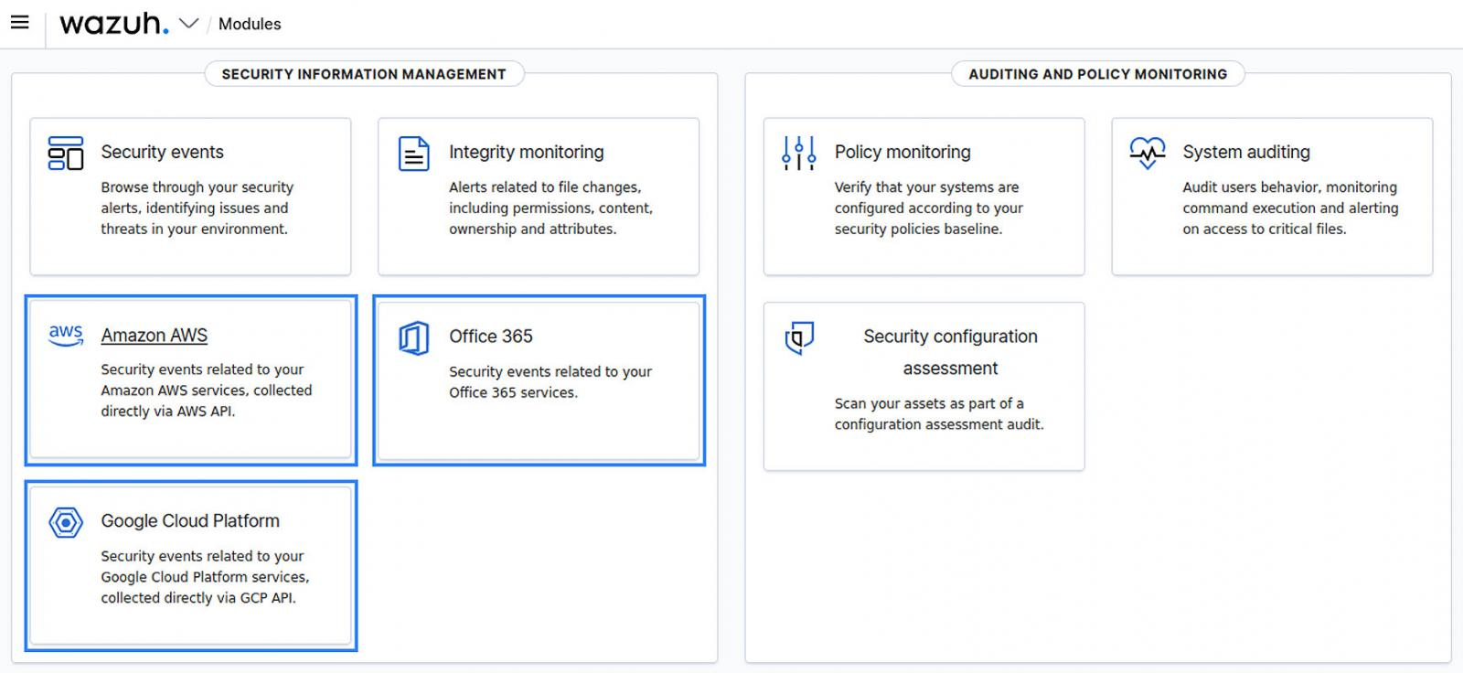 Cloud provider modules