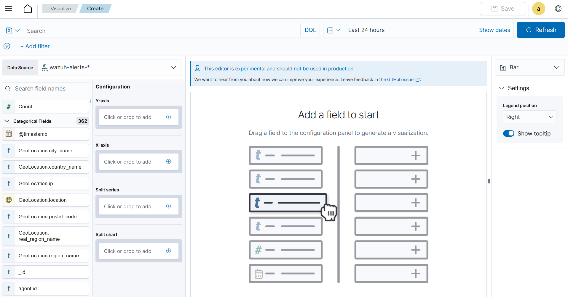 Create VisBuilder visualization