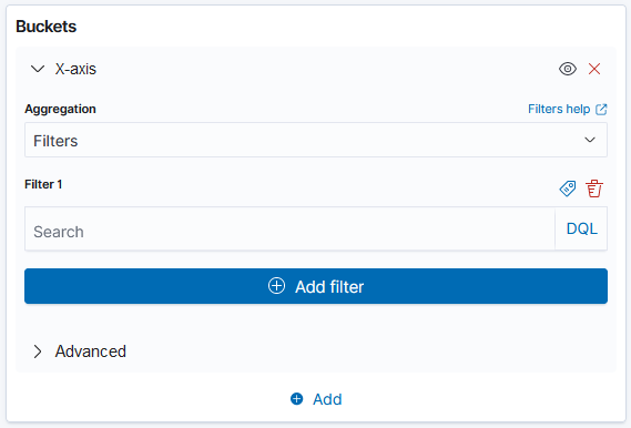 Filters buckets aggregation